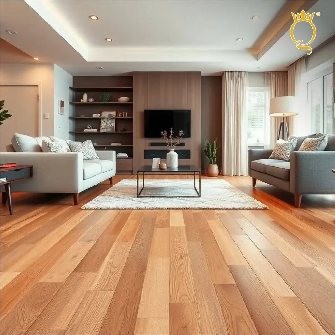 Modern interior with high-quality vinyl flooring
